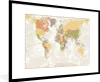 MuchoWow® MuchoWow® Gerahmtes Poster Weltkarte - Retro - Produktbild-Vorschau 1