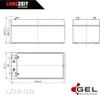 Langzeit Akku 12V 3,6Ah Blei Gel Akku Batterie Bleiakku AGM Produktbild-Vorschau 4