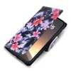 A floral patterned flip case for a smartphone, shown open. Produktbild-Vorschau