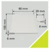 Tarrox Filzgleiter 28 mm rund weiß 9 Stück selbstklebend Produktbild-Vorschau 6