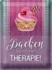 Blechschild Backen ist meine Therapie, 40 x 30 cm, Produktbild-Vorschau 1