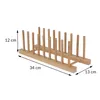 Tellerregal Bambus Organizer Produktbild-Vorschau 6