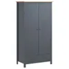 VidaXL 288949, Grau, Garderobe, 1 Regale, 2 Tür(en), Grau, Produktbild-Vorschau 7