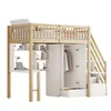 MODFU Hochbett Etagenbett 90x200cm mit Rausfallschutz und Produktbild-Vorschau 5