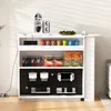 MODFU Ausziehbarer Bartisch mit LED Bleuchtung und Produktbild-Vorschau 2