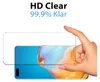 A hand is holding a screen protector over a smartphone. Produktbild-Vorschau
