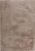 A top-down view of a taupe rug. Produktbild-Vorschau