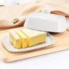 Butterdose mit Glasdeckel,weißer Butterbehälter, Produktbild-Vorschau 2
