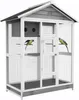 Cage à oiseaux PawHut en bois, volière pour perruches avec Voir les images du produit 1