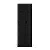 A black metal locker with two doors, shown against a white background. Produktbild-Vorschau