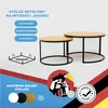 Idohome - Runder Couchtisch 2in1 LAVO mit Metalgestell, Produktbild-Vorschau 5