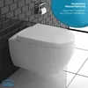 Alpenberger Dusch WC Toilette aus Keramik | Hänge WC Produktbild-Vorschau 2