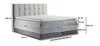 Čalúnená posteľ boxspring 200x200 MARYLIN - sivá + topper Náhľad obrázku produktu 3