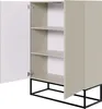 Selsey Veldio - Buffet 2 portes, gris beige avec structure Voir les images du produit 5