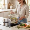 GRÄWE Servierpfanne 28 cm mit Dampfeinsatz, Serie Pro-Line Produktbild-Vorschau 5