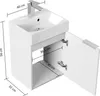 WC ospiti Lavabo salvaspazio "Cubi 40 cm" Rovere oro Anteprima dell’immagine prodotto 7
