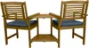 Doppel Gartenbank mit Tisch Loveseat Wetterfest 2-Sitzer Produktbild-Vorschau 7