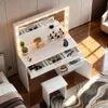 OYAJIA Schminktisch mit Spiegel und LED-Leuchten, Produktbild-Vorschau 7