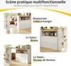MODFU Meuble cuisine, buffet 4 tiroirs, îlot de cuisine Voir les images du produit 7
