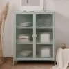 Kommode Vitrine Milton | Mintgrün | 80 cm x 101,5 cm x 40 Produktbild-Vorschau 10