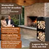 BLACK OAK Kaminholzregal YOSEMITE 80×40×30cm – Stahl Produktbild-Vorschau 6