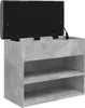 vidaXL Lavica na topánky betónová sivá 62x32x50 cm materiál Náhľad obrázku produktu 5