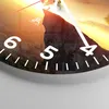 Wanduhr - Rund - Glasuhr - Drache Rock Kreatur - 30x30cm - Produktbild-Vorschau 5