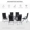 Zestaw mebli ogrodowych Outsunny - 7 elementów - aluminium Podgląd zdjęcia produktu 4