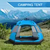 （Blau）Campingzelt Pop Up Zelte Kuppelzelt Doppelwandig Produktbild-Vorschau 8
