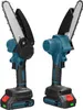 Two identical mini chainsaws are displayed side-by-side against a white background. Produktbild-Vorschau