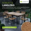 Juskys Akazienholz Gartengarnitur Rhodos - Tisch, 6 Stühle Produktbild-Vorschau 3