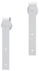Porte coulissante vidaXL, finition naturelle et blanche, Voir les images du produit 11