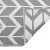 vidaXL Dywanik zewnętrzny ARAKIL szary 190x290 cm PP Podgląd zdjęcia produktu 4