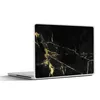 MuchoWow® Laptop Aufkleber Sticker Cover Marmor - Schwarz - Produktbild-Vorschau 1