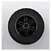 [N] Zwart wiel, 30,4 mm diameter x 20 mm breed, zonder Productafbeelding-voorbeeld 1