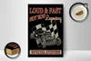 Holzschild Auto 12x18cm loud & fast hot rod legendary Produktbild-Vorschau 3