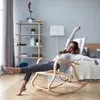 Lampada da terra Relaxdays con paralume in tessuto, base Anteprima dell’immagine prodotto 3