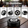 Starlet24® Windaschenbecher SILBER Gluttöter rund flach - Produktbild-Vorschau 8