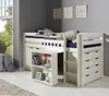 Vipack Hochbett Spielbett Pino, Kiefer massiv, MDF, weiß Produktbild-Vorschau 13