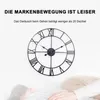 OKWISH Große Metall Wanduhr 50 cm Vintage-Wanduhr Leise Produktbild-Vorschau 4