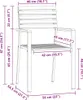 vidaXL : Ensemble de 6 chaises de jardin en bois d'acacia Voir les images du produit 8