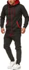 Herren Freizeitanzug Jogginganzug Sweatwear 704   Antra-Rot Produktbild-Vorschau 1