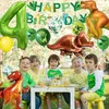 Dino-Geburtstagsdeko-Set, 40-teilig, Ziffer 4, grün Productafbeelding-voorbeeld