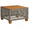 11-tlg. Garten-Sofagarnitur mit Kissen Grau Poly Rattan Produktbild-Vorschau 5