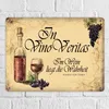 Metallschild XL mit Wein Motiv und Spruch: In Vino Vertias Produktbild-Vorschau 7