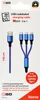 2GO 797151 2GO 3 in 1 USB Ladekabel - blau - 150cm f. Voir les images du produit 2