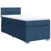 Boxspringbett mit Matratze Blau 100x200 cm Stoff, Produktbild-Vorschau 3