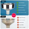 Edelstahl Trichter groß, Ø 14 cm, breiter Einlass, Produktbild-Vorschau 5