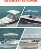 VEVOR Bimini Top tenda da sole per barca (3 archi) in Anteprima dell’immagine prodotto 6
