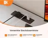 ODK Rohový písací stôl v tvare L so zásuvkami, zásuvkami a Náhľad obrázku produktu 5